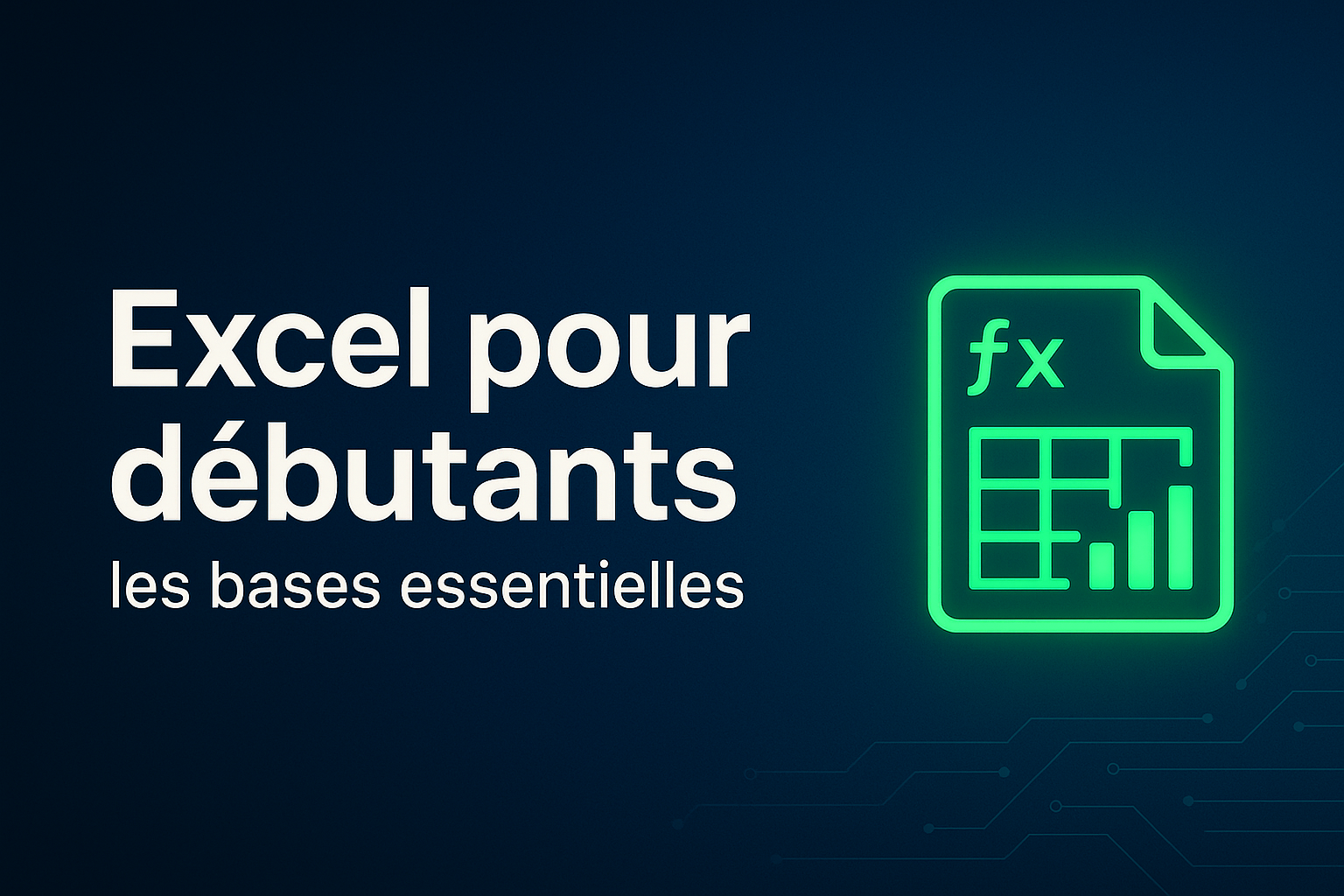 Excel pour débutants : les bases essentielles