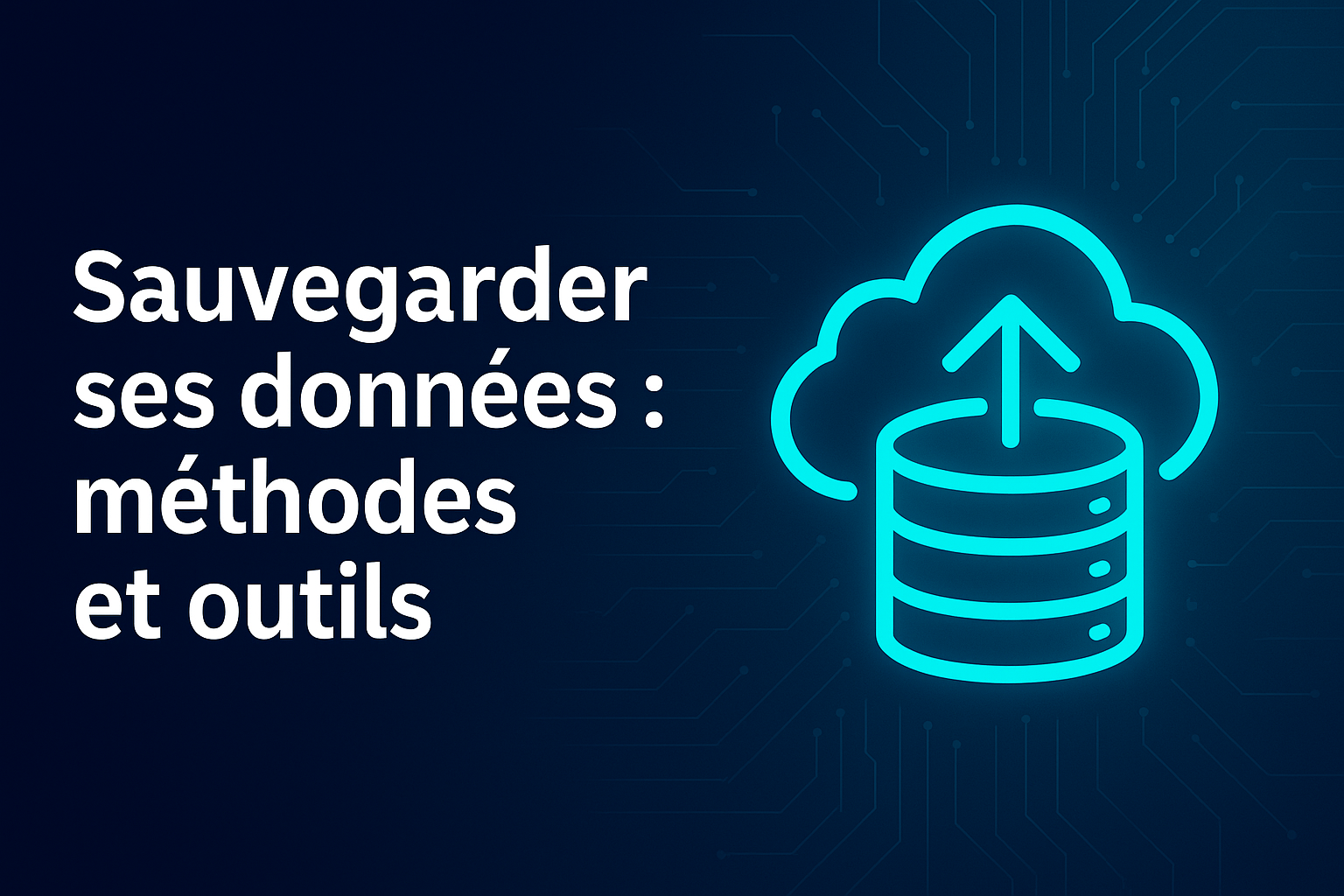 Sauvegarder ses données : méthodes et outils